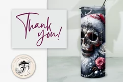 Add a chilling horror twist to Halloween and winter holidays with this Santa skull tumbler wrap. Perfect for sublimation on 20 oz tumblers, this eerie design brings a haunting atmosphere to your festive decor.