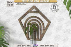 Test Tube Wall Holder Laser Cut|Hanging Propagation Station Product Image 1