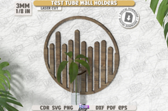 Test Tube Wall Holder Laser Cut|Hanging Propagation Station Product Image 1