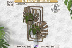 Test Tube Wall Holder Laser Cut|Hanging Propagation Station Product Image 1