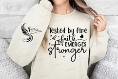 Tested By Fire Faith Sleeve SVG, Christian SVG Design Product Image 2