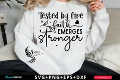 Tested By Fire Faith Sleeve SVG, Christian SVG Design Product Image 1