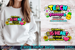 Funny Teacher Quotes Sublimations | it takes a big heart Product Image 1