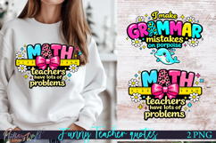 Funny Teacher Quotes Sublimations | Math Teachers Product Image 1