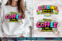Funny Teacher Quotes Sublimations | Reading Product Image 1