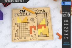 Tetris Puzzle Laser Cut|Blocks Puzzle|Board Game|Montessori Product Image 1