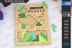 Tetris Puzzle Laser Cut|Blocks Puzzle|Board Game|Montessori Product Image 1