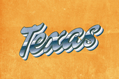 Texas Vintage Text Effect Product Image 2