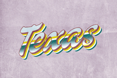Texas Vintage Text Effect Product Image 3