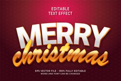 Merry Christmas Editable Text Effect Product Image 1