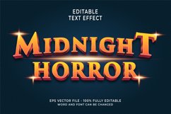 Midnight Horror Editable Text Effect Product Image 1