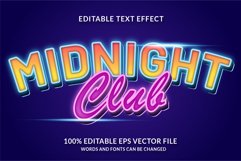 Midnight Club Editable Text Effect Product Image 1