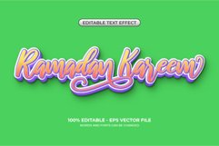 Cute Ramadan Kareem text effect Product Image 1