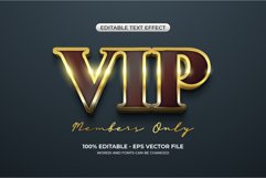 Editable realistic Bold VIP text effect Product Image 1