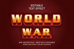 World War Editable Text Effect Product Image 1