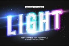 Editable colorful glowing neon text effect Product Image 1