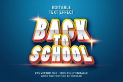 Back to school Editable Text Effect Product Image 1