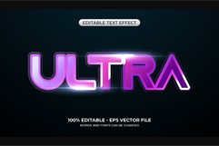 Ultra text effect. Editable futuristic tech text effect Product Image 1