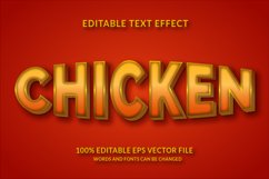 Chicken Editable Text Effect Product Image 1