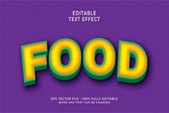 Food Editable Text Effect Product Image 1