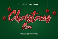 Christmas text effect red glitter style. Product Image 2