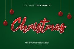 Christmas text effect red glitter style. Product Image 3