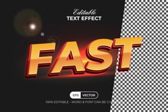 3D Text Effect Fast Style Product Image 3