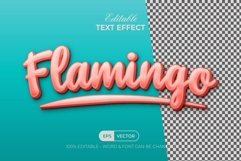 Text effect flamingo style theme Product Image 2