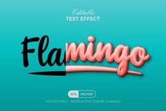 Text effect flamingo style theme Product Image 3