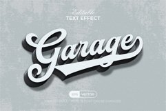 Garage Text Effect Vintage Style Product Image 1