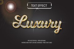 Gold text effect diamond style theme. Editable text effect. Product Image 3