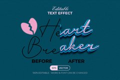 3D Text Effect Heartbreaker Style Product Image 2