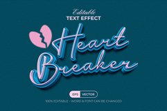 3D Text Effect Heartbreaker Style Product Image 1