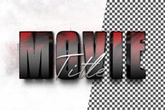 3D Text Effect Movie Title Style Product Image 2