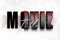 3D Text Effect Movie Title Style Product Image 3