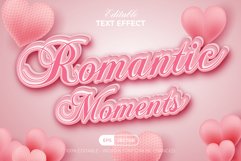 Valentines day text effect pink style for illustrator Product Image 3