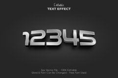 Silver 3d text effect style for illustrator Product Image 3