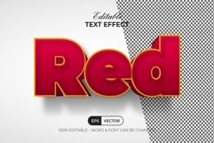 3D text effect red style Product Image 4