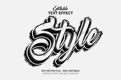 Cartoon editable text effect scribble style theme. Product Image 2