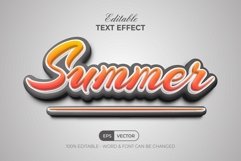 Summer text effect orange style Product Image 1