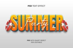 Summer Party Text Effect Style Product Image 1