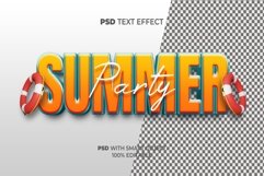 Summer Party Text Effect Style Product Image 2