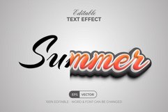 Summer text effect orange style Product Image 3