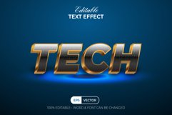 Modern text effect techno style for illustrator Product Image 2
