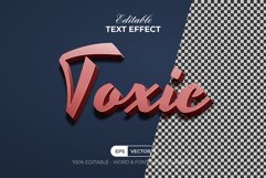3D Pink Text Effect Style Product Image 3
