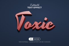 3D Pink Text Effect Style Product Image 1