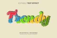 Colorful text effect cartoon style. Product Image 1