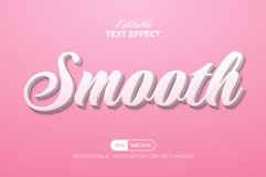 Smooth Text Effect White Style Ai File Product Image 1