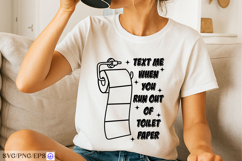 Funny Bathroom Toilet Paper SVG PNG Design Product Image 2