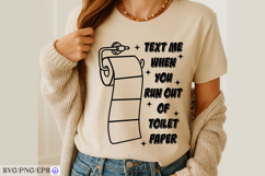 Funny Bathroom Toilet Paper SVG PNG Design Product Image 3